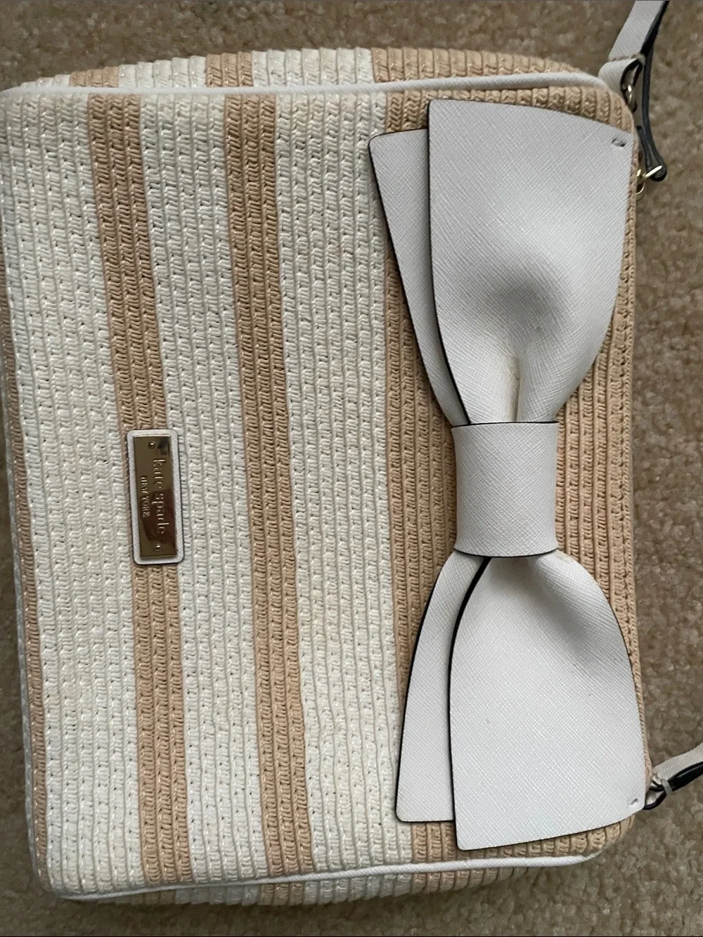 Kate Spade Straw Bow Bag